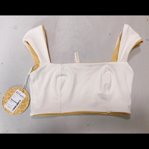 Kya Swim Chloe Top in Sunset/Shell - Picture 3 of 4